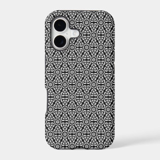 Black Silver Geometry Motif iPhone 5 Coque