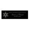 Black, Silver Glitter LOOK Snowflakes Favour Tag