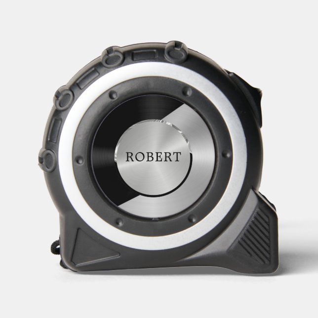 Black & Silver Modern Metallic Geometric design 1 (Front)