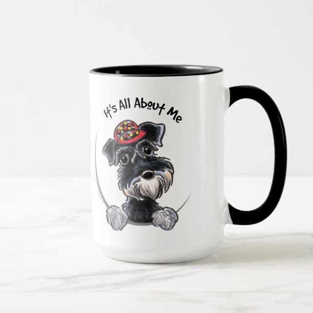 Black Silver Schnauzer IAAM Mug (Right)