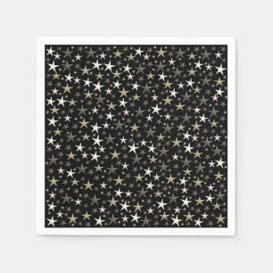 black, silver,shiny, bright, star, colour, napkin