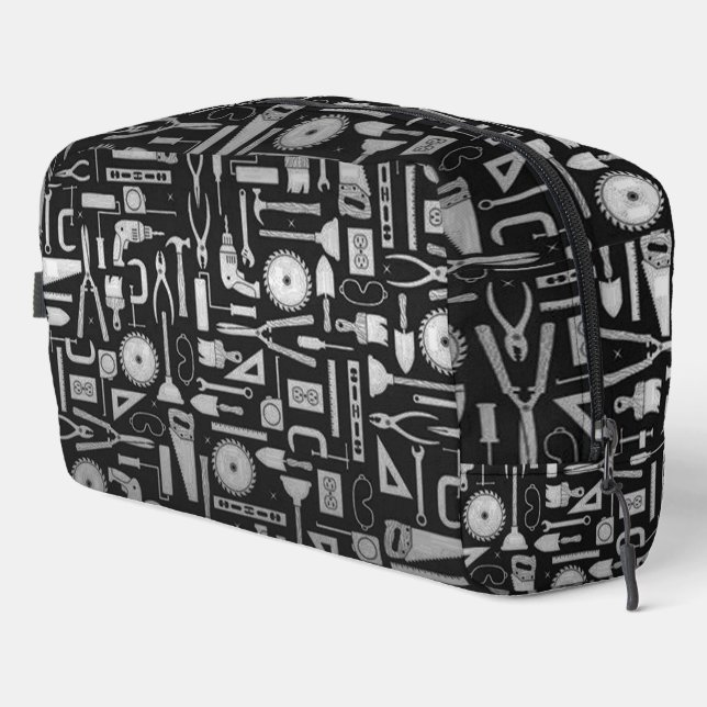Black & Silver Workshop Tools Dopp Kit (Right Corner)