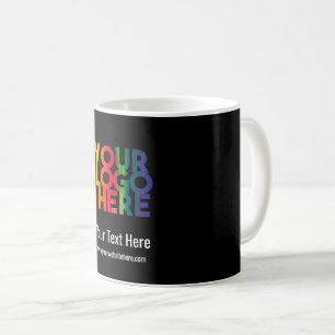 Black Simple Business Logo Coffee Mug