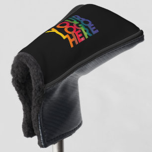 Black Simple Business Logo Golf Head Cover