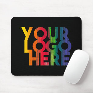 Black Simple Business Logo Mouse Pad
