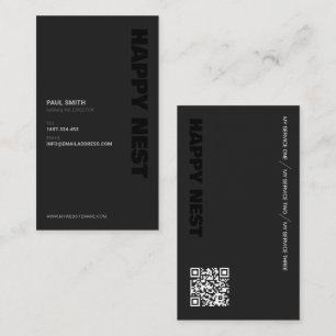 black, Simple Minimalist, luxury, Premium Business Card