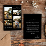 Black Simple Modern Christmas Four Photo Collage Holiday Card<br><div class="desc">Introducing our Black Simple Modern Christmas Four Photo Collage Holiday Card design, where simplicity meets elegance with a touch of Christmas charm. Offering a moody black and bright white aesthetic that brings a sense of clean sophistication to your holidays, making it a contemporary choice for those who appreciate a modern...</div>