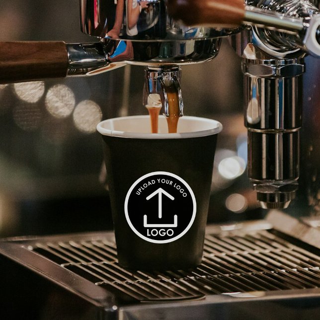 Black Simple Modern Professional Business Logo Paper Cups (Black Simple Modern Professional Business Logo Paper Cups)