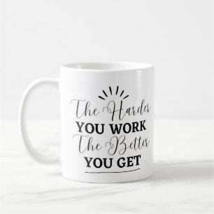 Black Simple Motivational Mug
