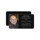 Black Simple Pastor Photo Religious Church