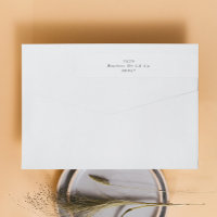 Black Simple Plain Modern Wedding