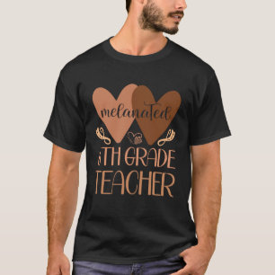 Black Sixth Grade Teacher Black History Women Afri T-Shirt