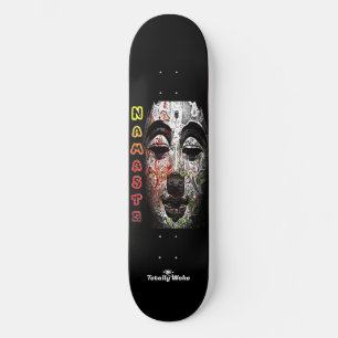 Black Skateboard Deck   Buddha God