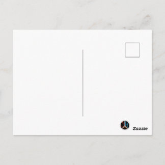 Black ski & winter designs postcard