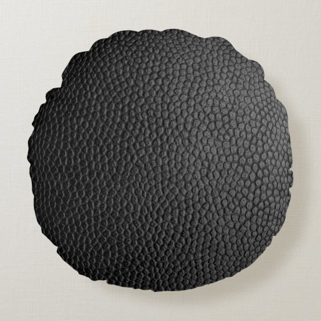 Black skin skin texture skin round pillow (Front)