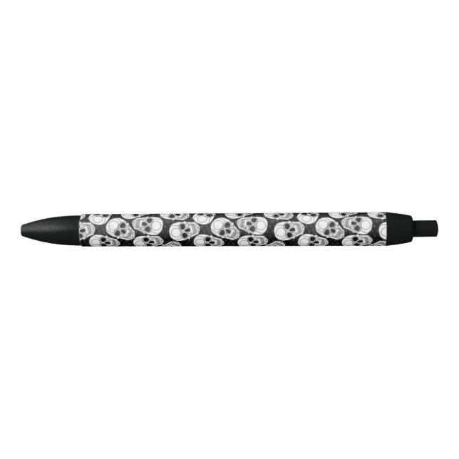 Black Skull Black Ink Pen (Front)