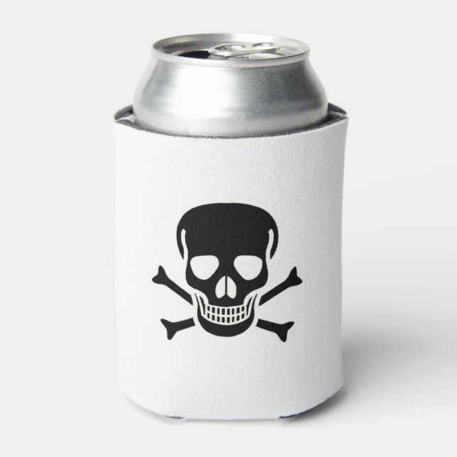 Black Skull can cooler 2 side (Can Front)