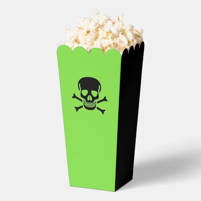 Black Skull green popcorn boxes (Popped)