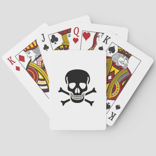 Black Skull Poker playing cards (Back)