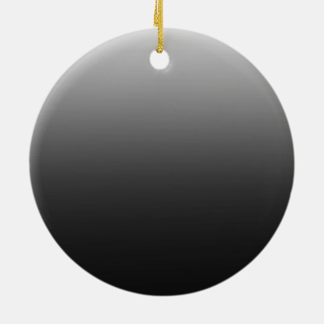 Black Sky Ceramic Ornament (Back)