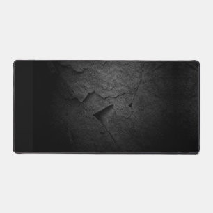 Black Slate Rock Design Desk Mat