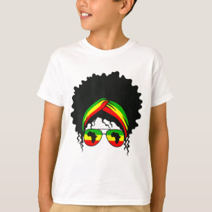 Black Smart Afro Love Melanin American African Mom T-Shirt