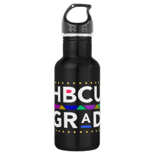 Black Smart For HBCU Grad or Melanated and Educate 532 Ml Water Bottle