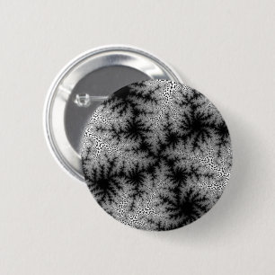 Black Smoke Speckle 2 Inch Round Button