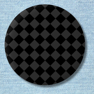 Black & Smoky Black Diamonds – Elegant & Timeless 2 Inch Round Button