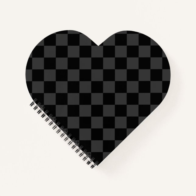 Black & Smoky Black Diamonds – Elegant & Timeless Notebook (Front)