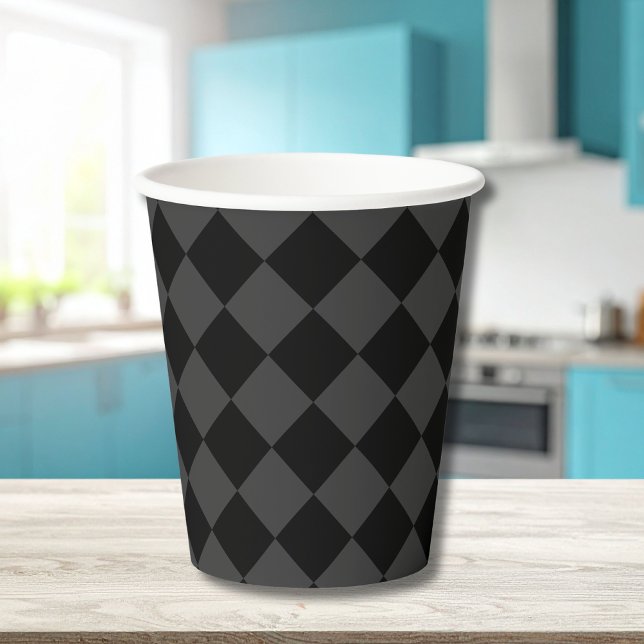 Black & Smoky Black Diamonds – Elegant & Timeless Paper Cups (Creator Uploaded)