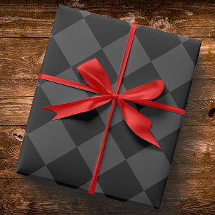Black & Smoky Black Diamonds – Elegant & Timeless Wrapping Paper