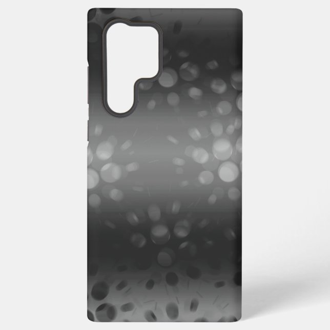 Black Smoky Bubbles Samsung Galaxy S22 Ultra Case (Back)