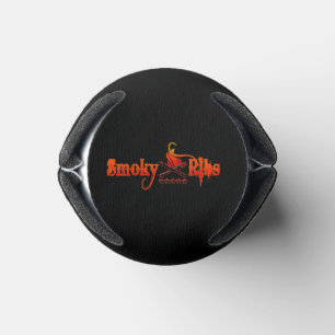 Black Smoky Ribs Beer Can Coozy Cooler