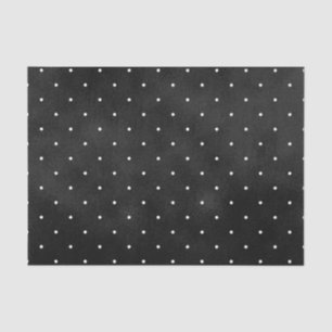 Black Smudge Colour with White Polka Dots Tissue Paper