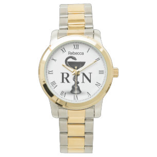 Black Snake Bowl Medical Hygieia White Nurse RN Watch