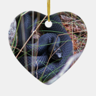Black snake ceramic ornament