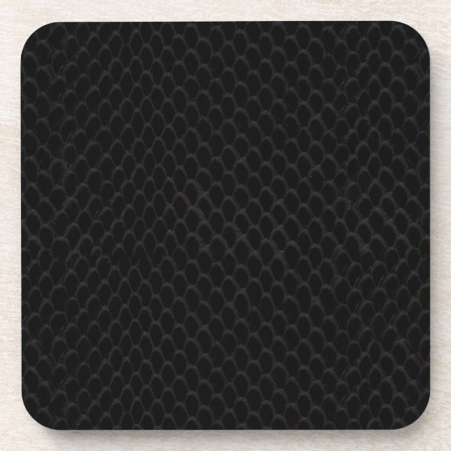 Black Snake Skin Coaster (Front)
