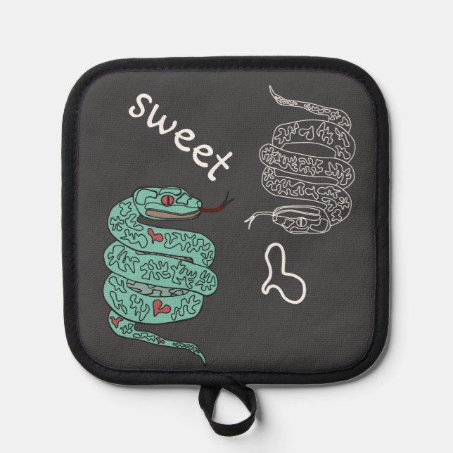 Black  Snake Sweet Pot Holder (Front)