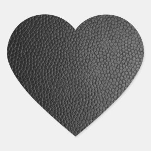 Black Snakeskin Heart Sticker