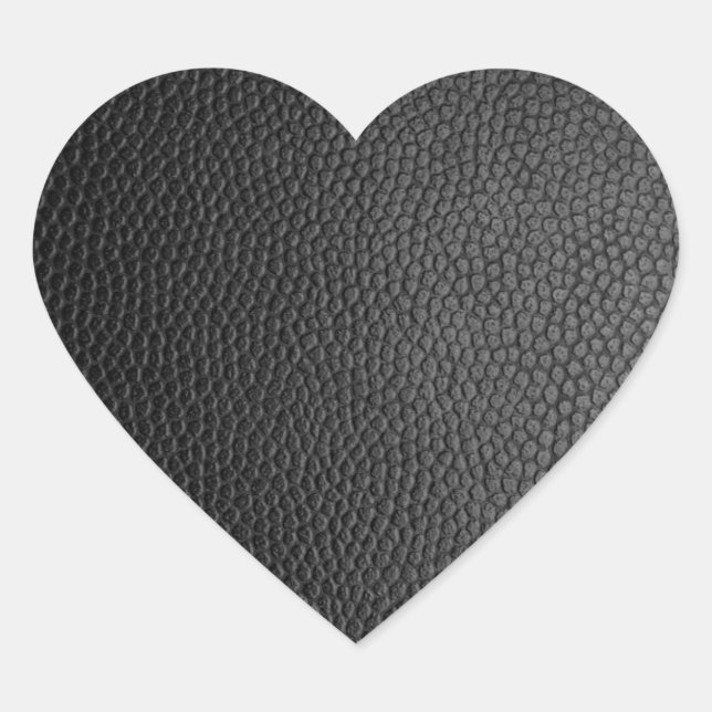 Black Snakeskin  Heart Sticker (Front)