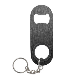 Black Snakeskin Keychain Bottle Opener