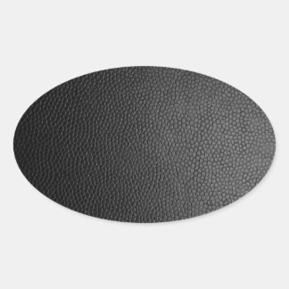 Black Snakeskin Oval Sticker