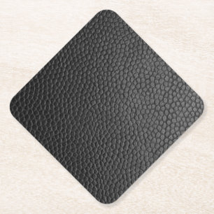 Black Snakeskin Paper Coaster