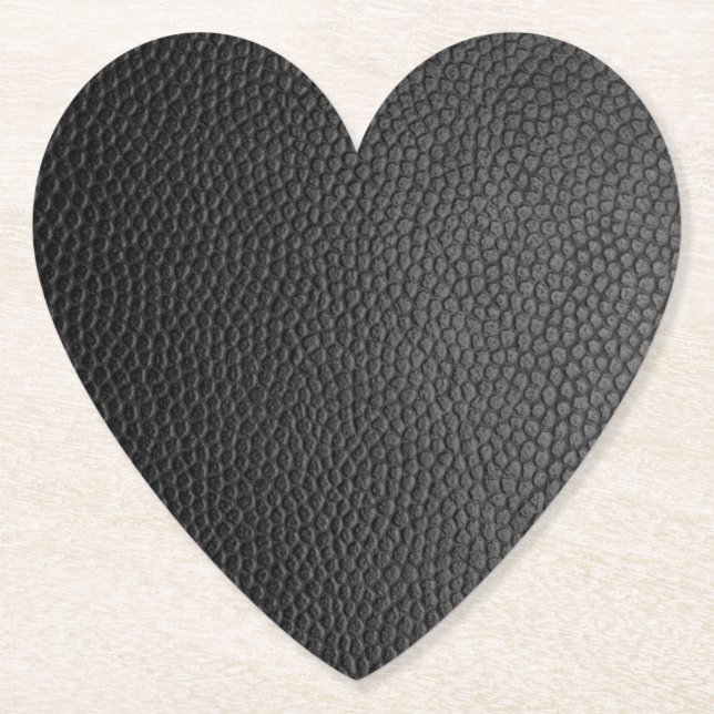 Black Snakeskin Paper Coaster (Front)