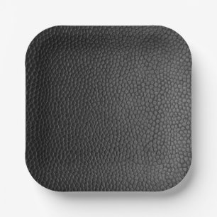 Black Snakeskin  Paper Plate