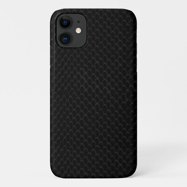 Black Snakeskin Pattern Case-Mate iPhone Case (Back)