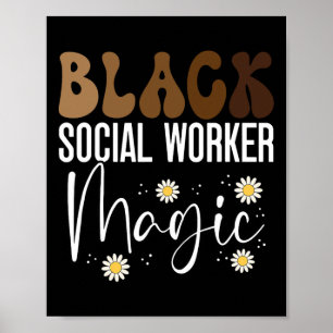 Black Social Worker African American Black History Poster