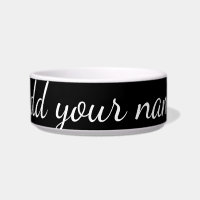 Black solid add name text message here throw pillo