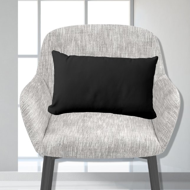 black solid color 11x16  accent pillow (Creator Uploaded)